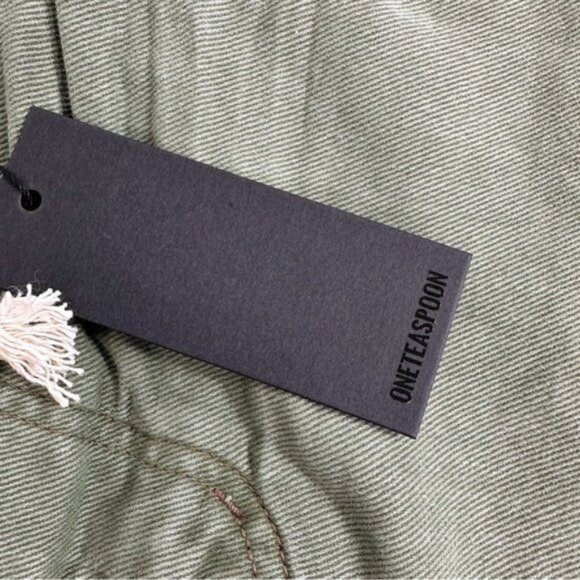 NEW One Teaspoon Safari High Waist Wide Leg in Super Khaki Size 26 - Picture 9 of 9